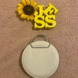 Zara White Clutch